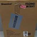 Sheenive Stadium Seats for Bleachers with Back Support, Bleacher Seats with Backs and Cushion Wide, Padded Portable Folding Comfort Stadium Chair with Shoulder Strap, Perfect for Sports Events (Black)