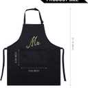 Syhood 2 Piece Mr & Mrs Aprons for Couple Gifts, Wedding Anniversary Bridal Shower Gifts for Couple Women and Men, Bride and Groom