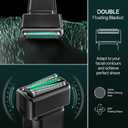 Electric Razor for Men Face,2 Adjustable Speeds Foil Shavers for Men for Beard/Face Beard Trimmer Waterproof Wet & Dry with 3 Floating Blade LED Display USB-C Fast Rechargeable for Travel Home