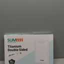 Titanium Cutting Board for Kitchen, Cutting Board Double Sided Food Grade, Pure Titanium/PP, Easy to Clean Large Size 1611 (15.6"L x 10.8"W, Silver)