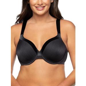 Vanity Fair Women's Illumination Full Figure Zoned-in Support Bra, Lightly Lined Cups Up to DD (Midnight Black), 38DD