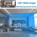 2K Mini Spy Cam Hidden Camera for Home Security Small Nanny Cam with Phone App WiFi Remote Monitor Room Video Recorder, Night Vision, Motion Detection