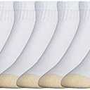 GOLDTOE Men's 656P Cotton Ankle Athletic Socks, Multipairs-Large