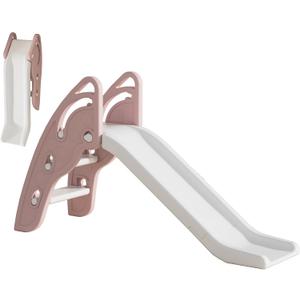 Toddler Slide Large Play Climber Slide PlaySet with Extra Long Slipping Slope Indoor Slide Kids Slide Toddler Playground Toddler Slide Outdoor Toys for Toddlers (Pink), 