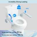 Toilet Handles for Seniors, Toilet seat Safety Frames & Rails Assist for Elderly sit to Stand, Toilet Handicap Rails with arms Toilet Grab Bars for Seniors No Legs Easy Install