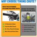 Upgrade Timing Chute for Junior Hack Attack Pitching Machine, Baseball Swing Trainer Accessory, Extended Pitching Machine Chute for Improved Timing and Consistent Batting Practice