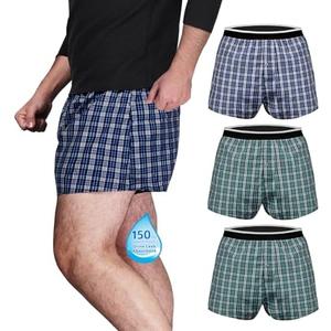 TIICHOO Washable Bowel Incontinence Underwear for Men Leakproof 100ml Absorbency Boxers Shorts Pack of 3 XXL