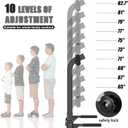 soges Power Tower Pull Up Bar Station, Free Standing Pull Up Rack Dip Station for Home Gym, Height Adjustable Home Strength Training Fitness Workout Equipment