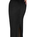 Floerns Women's Glitter Backless Tank Dress Cocktail Formal Slit Hem Bodycon Maxi Dresses (Black, L)