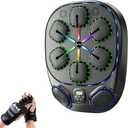 Music Boxing Machine with Gloves, Boxing Gym Equipment, Wall Mounted Punching Bag for Children and Adults (Black)