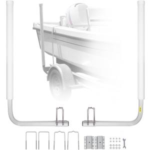 VEVOR Boat Trailer Guide, 16.7"- 60 Adjustable Design Trailer Guide Poles, 2PCS Trailer Guide-Ons for Ski Boat, Fishing Boat or Sailboat Trailer, 40"