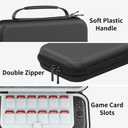 HEYSTOP Carrying Case for Nintendo Switch 2 2025, Portable Switch Travel Bag with More Space, Protective Case Compatible with Nintendo Switch 2 Accessories, black