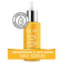 Olay Vitamin C Max Brightening Face Serum, Vitamin C Face Serum with Peptides, Brightening Face Serum for Radiance, Even Tone, Antioxidant Facial Serum for Glowing Skin, 1.3 Fl Oz