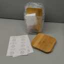 3 Pack Acrylic Laundry Room Organization Containers with Gold & Wood Knobs  Laundry Pods Container & Detergent Organizer Set | Clear Laundry Jars | Scoops & Customizable Labels | Storage Canisters