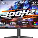 CUNPU 24.5 Inch 1080P 300Hz Premium Gaming Monitor for FPS Gamers, AMD FreeSync & NVIDIA G-SYNC Compatible, 1ms MPRT VA Panel, HDR400, 100% sRGB, VESA 100x100mm
