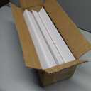 IDL Packaging Cardboard Edge Protector 2" X 2" X 18", Pack of 50 - V-Board Reinforced Cardboard Corners for Shipping - White Kraft Cardboard Corners for Packing - Moving Corner Protectors