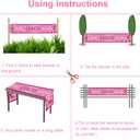 HOWAF 37pcs Breast Cancer Awareness Party Decorations- 1 Breast Cancer Awareness Yard Sign and 36pcs Breast Cancer Awareness Balloons, Pink Ribbon Party Fence Banner and Pink Ribbon Latex Balloons