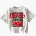 SOLY HUX Women's Vintage T-Shirt Short Sleeve Leopard Graphic Tees Crew Neck Streetwear Shirts XL