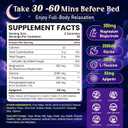 Apigenin Supplement for Sleep, 50mg, L-Theanine, Magnesium, Glycine, 60CT