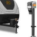 KYX Electric Trailer Jack to 5000LB, Electric Power A-Frame Tongue Jack,9.84"-33.85" Waterproof for Travel Trailer, RV,12V DC Hard Wiring