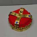 Funny Party Hats Royal king Crown - Regal King Crown - Costume Headwear with Colorful Jewels - One Size