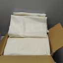 Sancua Round Tablecloth 108 Inch Diameter, 6 Pack - Circle Polyester Fabric Table Cloth for Wedding Party Reception Banquet Birthday, Washable Formal Table Cover (Fit 42-96 Inch Tables), Beige