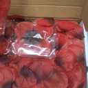 Amagic 2000 Pieces Red Artificial Rose Petals with 24 Red Heart LED Tea Lights, Rose Petals and Candles Set for Proposal, Anniversary, Romantic Night, Wedding Decor