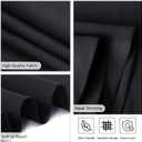 8 Pack Black Tablecloths 60 x 126 Inch Rectangular Table Cloths for Rectangle Tables 8ft, Wrinkle Resistant Black Table Cloth Washable Polyester Fabric for Buffet Wedding Party Banquet