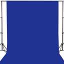 GFCC Royal Blue Backdrop Background - 10ftx10ft Blue Photo Backdrop for Photoshoot Photography Background Screen Video Recording Curtain