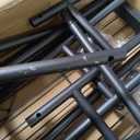 2-Pack 5-Tier Metal Storage Shelves, 18.4"x12.6"x57.4", Black