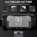RHOTALL Carrying Case for Nintendo Switch 2 2025, Portable Protective Travel Case with 10 Game Cartridge Slot, Blade Series Shell Cover Accessories for Switch 2 7.9 Inch,Screen Protector, 8 Thumb Caps (black)