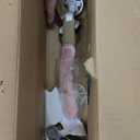 Girls Bike with Basket for Toddlers and Kids Aged 3-14, 12 14 16 18 Inch with Training Wheels, 20 Inch with Kickstand & Rear Rack, Princess Style Bicycle with Doll Seat & Daisy Prints for Gift (Pink)