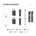 AMBITFUL 21-inch LED Ring Light, 50W 416 Beads, 3000K-6000K Adjustable Color Temperature, with Light Stand for Live Streaming, YouTube Videos, Photography, Smartphone/SLR Camera (2 Pack)