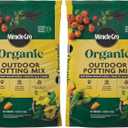 Miracle-Gro Organic Outdoor Potting Mix - Plant Soil for Outdoor Container Plants, Contains Quick-Release Natural Fertilizer, OMRI Listed, 16 qt. (2-Pack) (EXP 02/02/28)