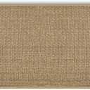 Artoid Mode Washable Non-Slip Rubber Backing Kitchen Rugs Doormat, Absorbent Kitchen Floor Mats in Front of Sink Kitchen Mats for Floor Home Decor 17x47 Inch (Linen)