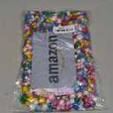 NACHLYNN 1000 Glitter Pom Poms Bulk 4 Sizes Assorted Soft Fluffy Pom Poms for Crafts DlY Decorations Activities with A Storage Bag (Multicolor)