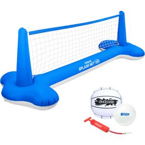GoSports Splash Net Air, Inflatable Pool Volleyball Game - Includes Floating Net, Water Volleyballs and Ball Pump GoSports Splash Net Air, Inflatable Pool Volleyball Game - Includes Floating Net, Water Volleyballs and Ball Pump
