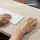 Aothia Large PU Leather Desk Pad Protector Non-Slip Mouse Pad & Writing Mat for Office/Home, Waterproof, Easy to Clean (31.5" x 15.7", Eggshell)