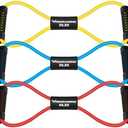 RENRANRING Figure 8 Fitness Resistance Bands with Handles - Exercise Tube Band Set of 3 for Arm and Shoulder Stretch, Rope 8 Word Elastic for Women and Men