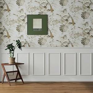 Accent Wall Molding Kit Premade Wainscoting Panels Wall Molding Peel and Stick Panel White Pre Cut Trim for Walls Picture Frame Molding for Home Decoration(6 Set, 12 x 24 Inch)