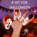 Fidget Toys Adults Anxiety Relief Items Calm Down Supplies,Halloween Decor Decorations Costumes,3D Printed Action Figures,Articulated Claws Horror Cool Stuff Gadgets,Orange