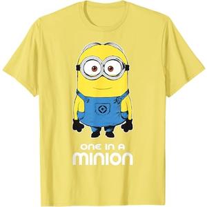 Despicable Me Minions Bob One In A Minion Graphic T-Shirt T-Shirt, Lemon Yellow, Large 