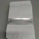 5.5"x7.8" 120pcs Mylar Bags for Food Storage,Smell Proof Bag with Matte Window Resealable Food Storage Bags for Small Business, Stand-up Foil Pouch Packaging Freeze Dried Candy BagWhite