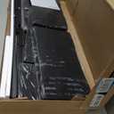 SONGMICS Dresser for Bedroom, Chest of Drawers, TV Stand, Steel, MDF, 7 Non-Woven Fabric Drawers, Storage Organizer Unit, Closet, Entryway, Ink Black and Ebony Black ULGS323B01S