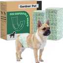 Gardner Pet Male Dog Diapers Disposable 50 Ct, Male Dog Wraps with Wetness Indicator & Flashdry Gel Technology, Dog Diapers Male for Puppy Training, Marking, Incontinence, Travel - Small (S-50ct (11-17" Waist))