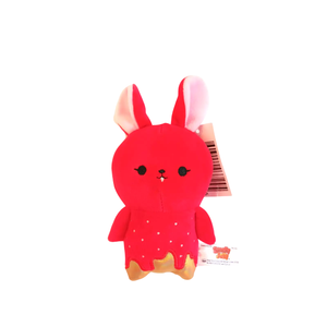 Smelly Jelly Cherry Bunny by Beverly Hills Teddy Bear Company 6.5" Strawberry