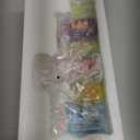 Lulu Home Easter Tabletop Ornament, 8.3" L x 5.9" H x 2" W Resin Bunny Shelf Sitter with Dangling Legs, Adorable Happy Easter Rabbit Statue with Easter Eggs for Spring Indoor Decorations