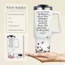 Daughter Gifts from Mom Dad - Valentines Day Gifts for Daughter - Daughters Birthday Gift - Best Daughters Ever Gift - Inspirational Present for Daughter's Adult - 40 Oz Tumbler