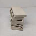 8pcs Small Velvet Jewelry Trays,Beige Stackable Jewelry Trays Drawers Organizer Inserts,Jewellery Storage Tray for Necklaces, Earrings, Rings, Bracelets, 8.3 x 4.9 x 1 Inches