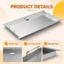 6789 Stainless Steel Flat Top Griddle Insert for Weber Genesis 400 Series